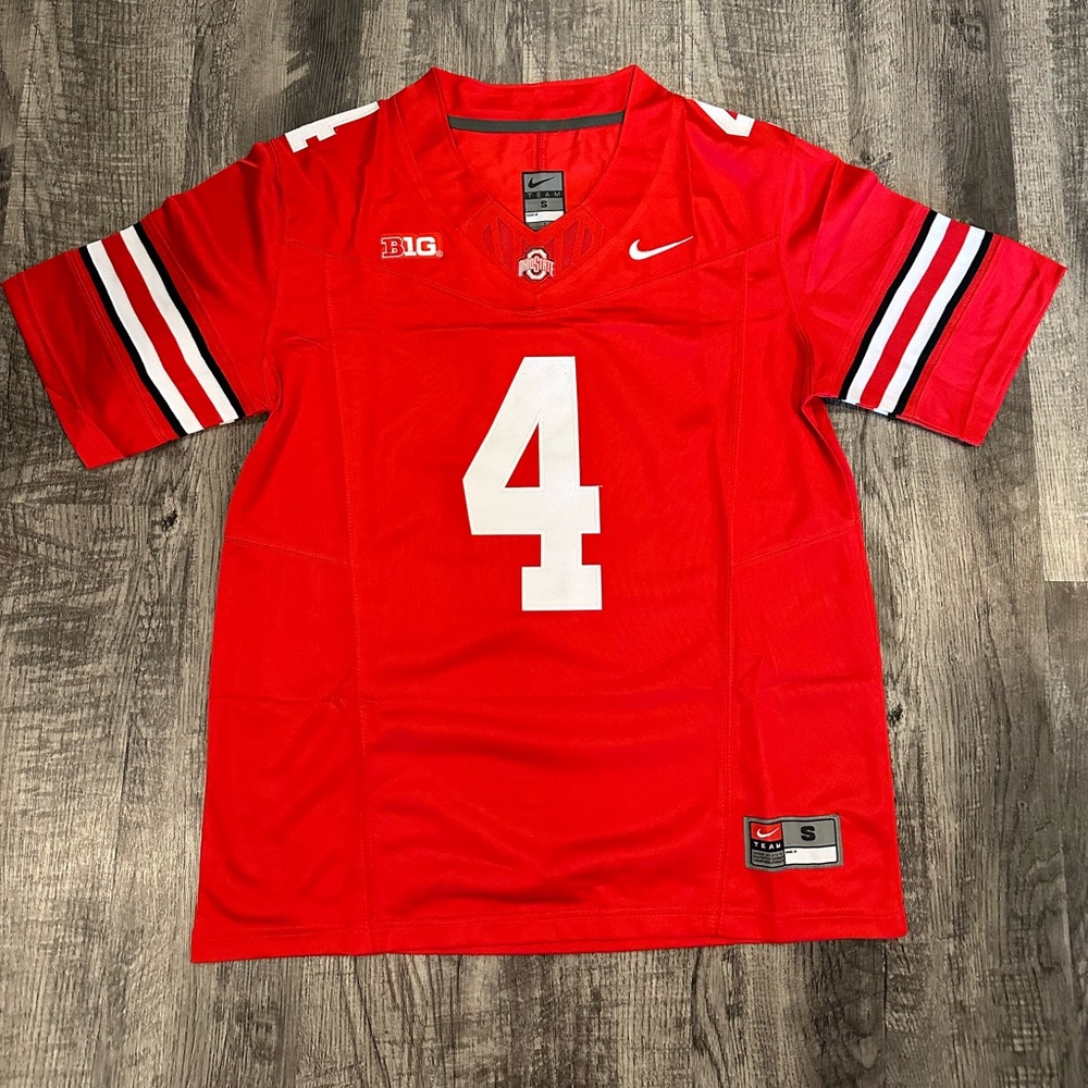 Jeremiah Smith Ohio State Buckeyes Red Jersey Men’s Size S-XXL
